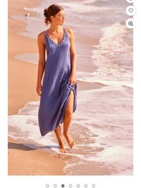 IBIZA by Anne Cole Seashell Long Cover Up Sz L